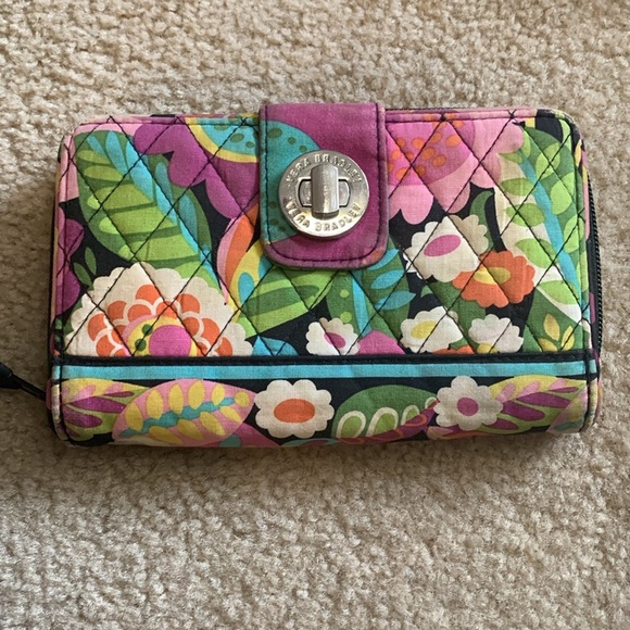 Vera Bradley Va Va Bloom Large Wallet - Picture 1 of 13